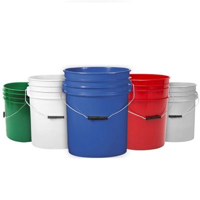 1L-25L квадратные пластиковые ведра с ручкой круглый белый ветер для химической печати IML
