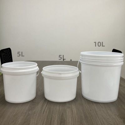 Полипропиленовый 4L 5L 8L 10L 15L 18L пищевой пластиковый ведро с теплопередающей печатью