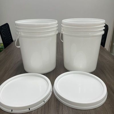 Полипропиленовый 4L 5L 8L 10L 15L 18L пищевой пластиковый ведро с теплопередающей печатью