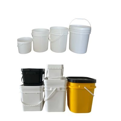 Квадратная ведра крышка и ручка HDPE пластиковый ведро для аксессуаров для хранения кофейных зерен
