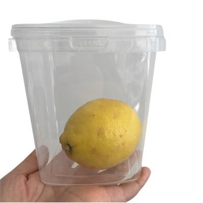 ПП квадратный ветер для закусок Acai Container Bucket Certified by GAP/ISO/FDA Printing IML