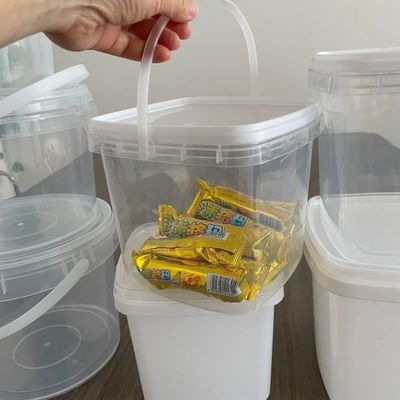 ПП квадратный ветер для закусок Acai Container Bucket Certified by GAP/ISO/FDA Printing IML