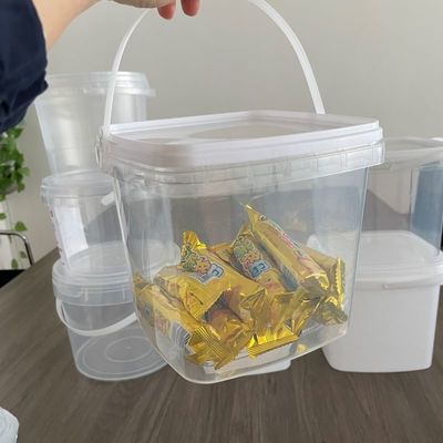Напечатанная IML пластиковая ведра для закусок и шоколадных печенья сертифицирована GAP/ISO/FDA