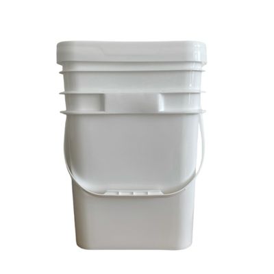 Легко открывающийся индивидуальный PP/HDPE материал 5Gallon 6Gallon Square Plastic Bucket с ручкой