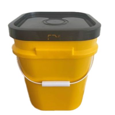 Легко открывающийся индивидуальный PP/HDPE материал 5Gallon 6Gallon Square Plastic Bucket с ручкой