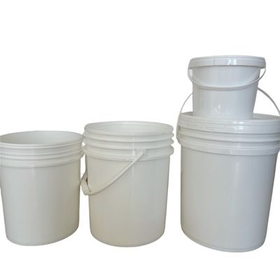 18L круглый черный пластиковый ведро с крышкой и ручкой многоцелевой контейнер