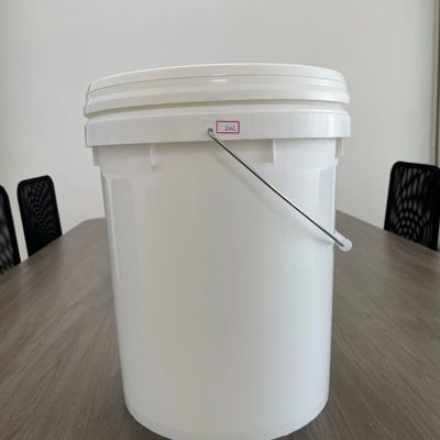 18L круглый черный пластиковый ведро с крышкой и ручкой многоцелевой контейнер