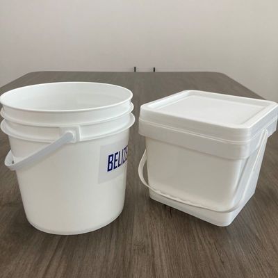 Красный 1 галон 2 галона пластиковый ведро с крышкой и ручкой Идеальное решение для хранения