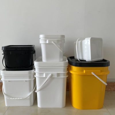 Синий полипропиленовый квадратный ведро с настройкой 1L-25L пластиковый ведро для прочного