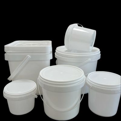 Безопасное хранение пищи для домашних животных 2 галлона 8L белый пластиковый ведро с крышкой и герметичной печатью
