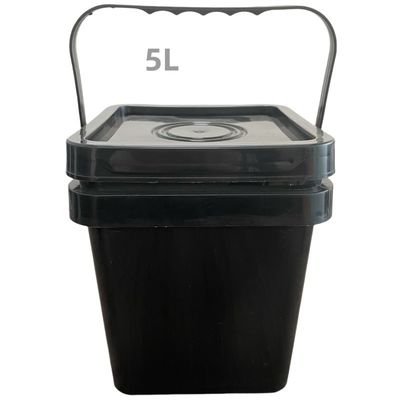 Химическая HDPE квадратная пластиковая ведра с прочным материалом и индивидуальной печатью
