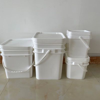 Круглое или квадратное пластиковое ведро для краски с ручкой и крышкой с пропускной способностью 1L-25L