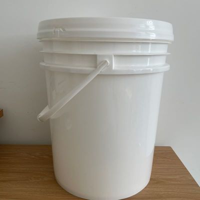 Белый круглый 20L 5 галлон пластиковый ведро с крышкой печати шелковой экрана/передача тепла/IML