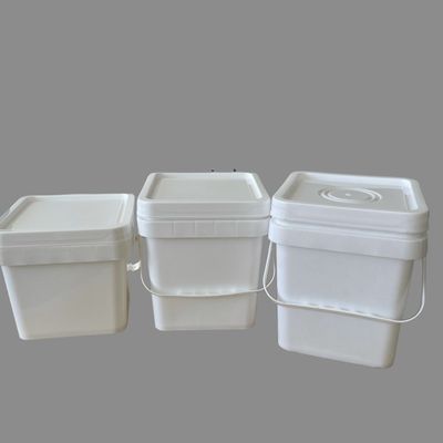 Круглый или квадратный 10 литровый HDPE пластиковый ведро прочный и прочный 1,0-2,5 мм толщина