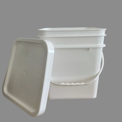 Круглый или квадратный 10 литровый HDPE пластиковый ведро прочный и прочный 1,0-2,5 мм толщина
