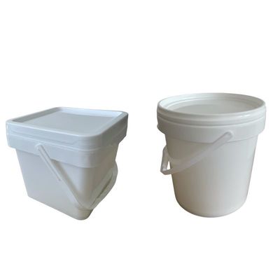 5L Custom Colours Logo Clear Plastic Round Bucket With Handle And Lid Для упаковки продуктов питания