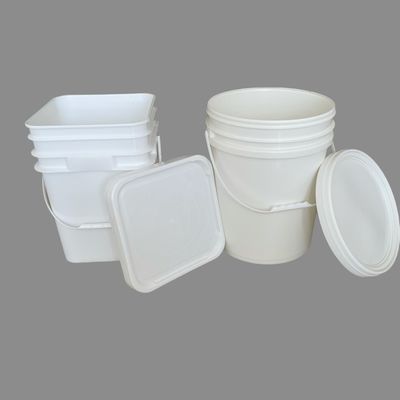 5L Custom Colours Logo Clear Plastic Round Bucket With Handle And Lid Для упаковки продуктов питания