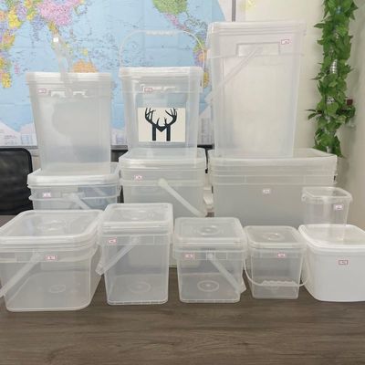 GAP/ISO/FDA Certified Square Bucket 2L/4L/5L/6L/10L/18/20L PP Пластиковый ведро с ручкой