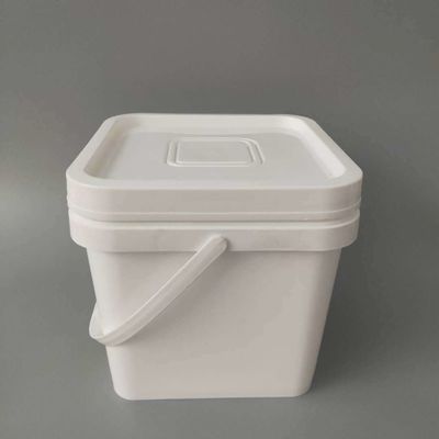 Квадратный ведро с крышкой 4L 5L 6L 8L 10L 4 галлон пластиковый ведро для хранения воды