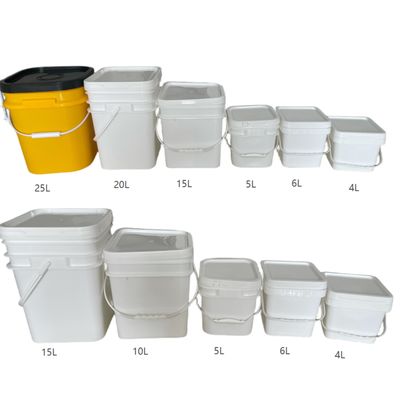 GAP/ISO/FDA сертифицированный квадратный 200ml-25L пластиковый ведро с легким открытием и закрытием крышки