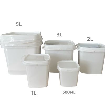 GAP/ISO/FDA сертифицированный квадратный 200ml-25L пластиковый ведро с легким открытием и закрытием крышки