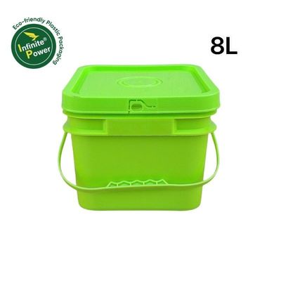 GAP/ISO/FDA сертифицированный квадратный 200ml-25L пластиковый ведро с легким открытием и закрытием крышки