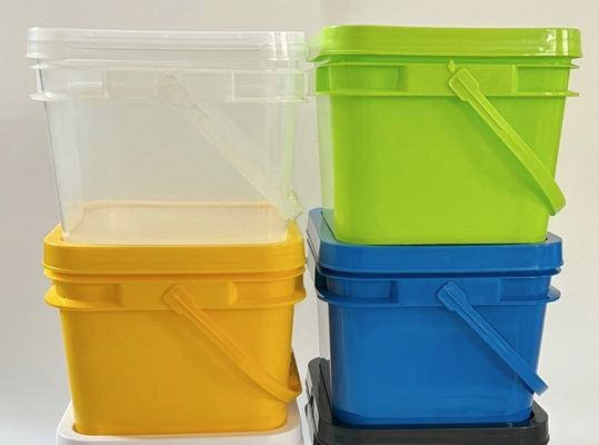 GAP/ISO/FDA сертифицированный квадратный 200ml-25L пластиковый ведро с легким открытием и закрытием крышки