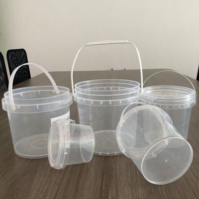 Передача тепла 200ML-25L круглые пластиковые ведра с рукояткой из 100% необработанного материала PP