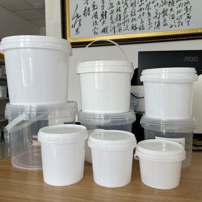 Передача тепла 200ML-25L круглые пластиковые ведра с рукояткой из 100% необработанного материала PP