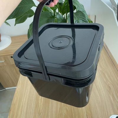 8L 2 галлон квадратное ведро с крышкой из прочного и устойчивого к ударам материала ПП