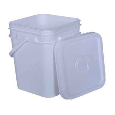 Пищевой 10 литровый квадратный пластиковый ведро с красочной отделкой и HDPE-материалом
