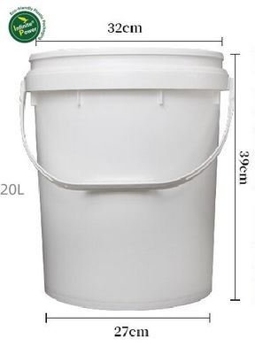 Синий 20L пластиковый ведро с крышкой GAP/ISO/FDA сертифицированный и практичный