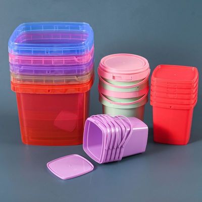 Химические специальные 5L 6L 7L 8L 9L 10L печатные квадратные ведра для хранения пищи