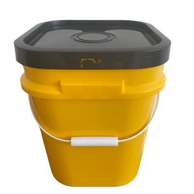 Простой открытый закрытый квадратный пластиковый ведро 5L 8L 10L 15L 20L Толщина 1,0-2,5 мм Прочный
