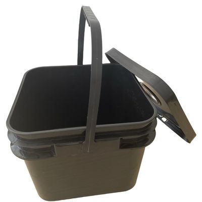 Простой открытый закрытый квадратный пластиковый ведро 5L 8L 10L 15L 20L Толщина 1,0-2,5 мм Прочный