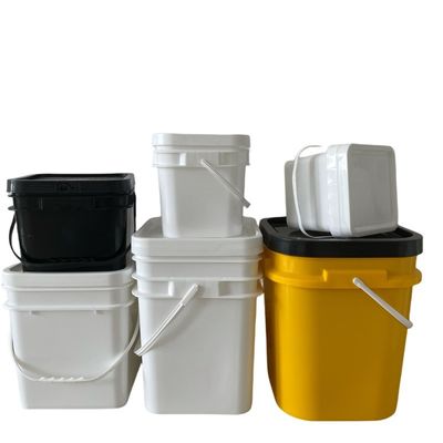 1L / 2L / 3L / 4L / 5L Складка для хранения Прочный и универсальный полипропиленовый квадратный ведро с крышкой