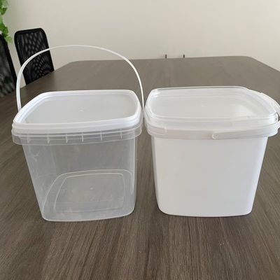 Прочный квадратный пластиковый ведро с крышкой Удобное решение для хранения домашних животных