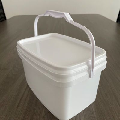 Настройка 3L 5L легко открытый прямоугольный ведро пластиковый ведро с крышкой и ручкой