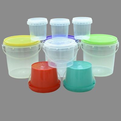 1L-10L Круглое пищевое пластиковое ведро с PP HDPE материалом и толщиной 1,0-2,5 мм