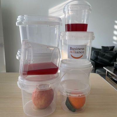 1L-10L Круглое пищевое пластиковое ведро с PP HDPE материалом и толщиной 1,0-2,5 мм