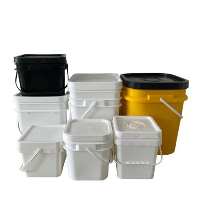 1-25L квадратный цвет и белый пищевой пластиковый контейнер для настройки