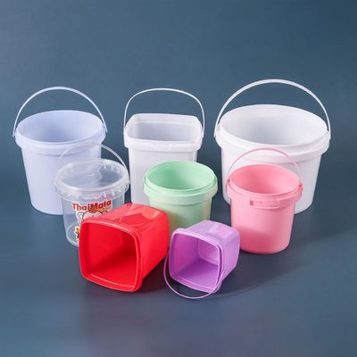 GAP/ISO/FDA сертифицированный 200ml-5L Белый или прозрачный круглый контейнер с крышкой