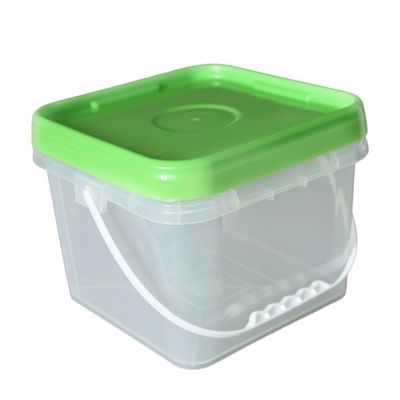 Перерабатывайте 5L 6L 8L 10L HDPE пластиковый квадратный ведро с индивидуальным логотипом и дизайном