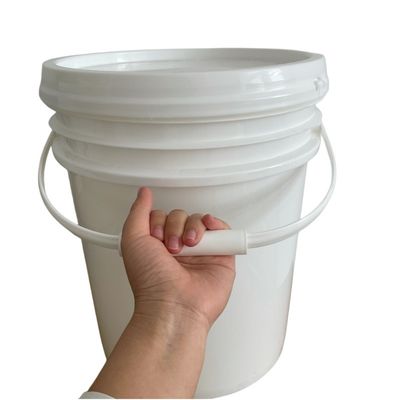 20L тяжелой пластиковой ведро с крышкой и металлической ручкой сертифицированный GAP/ISO/FDA