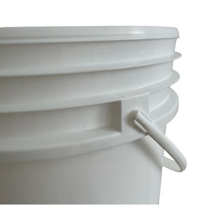 20L тяжелой пластиковой ведро с крышкой и металлической ручкой сертифицированный GAP/ISO/FDA