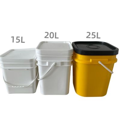 20L квадратный пластиковый контейнер с сертификацией GAP/ISO/FDA и настраиваемым дизайном