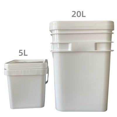 Химический многофункциональный герметичный 4L-20L прозрачный квадратный ведро толщина от 1,0 до 2,5 мм