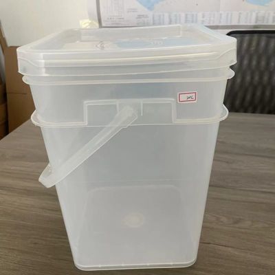 Химический многофункциональный герметичный 4L-20L прозрачный квадратный ведро толщина от 1,0 до 2,5 мм