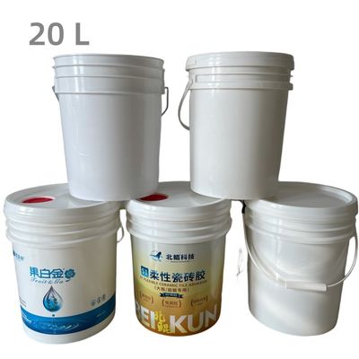 10L 15L 18L 20L 25L PP пластиковая ведра с крышкой на рот Сертифицированный GAP/ISO/FDA Красный цвет