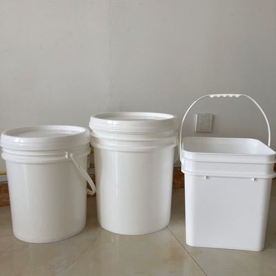 10L 15L 18L 20L 25L PP пластиковая ведра с крышкой на рот Сертифицированный GAP/ISO/FDA Красный цвет